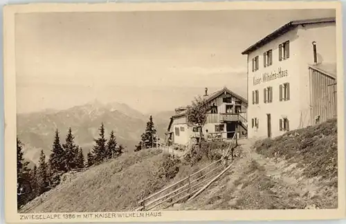 Bad Reichenhall Bad Reichenhall Zwieselalpe Kaiser Wilhelm Haus ungelaufen ca. 1920 / Bad Reichenhall /Berchtesgadener Land LKR