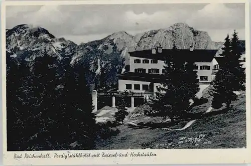 Bad Reichenhall Predigtstuhlhotel Zwiesel Hochstaufen o 1949