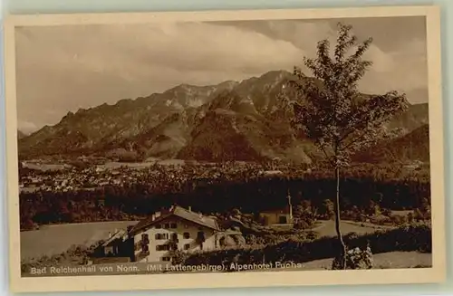 Bad Reichenhall Bad Reichenhall Hotel Fuchs ungelaufen ca. 1920 / Bad Reichenhall /Berchtesgadener Land LKR