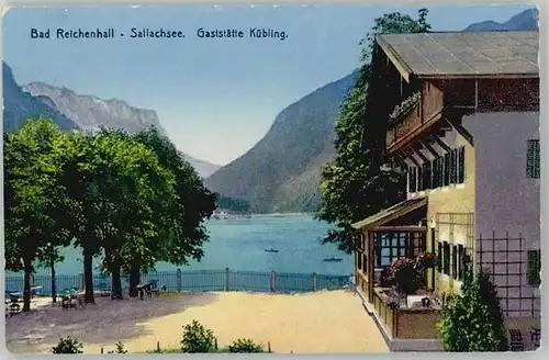 Bad Reichenhall Sallachsee Gaststaette Kuebling x 1910