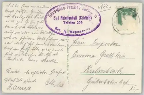 Bad Reichenhall Sallachsee Gaststaette Kuebling x 1910