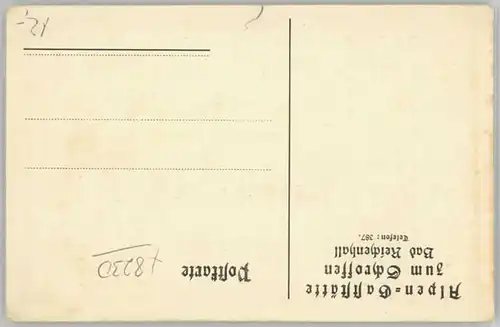 Bad Reichenhall Bad Reichenhall Gaststaette zum Schroffen  ungelaufen ca. 1930 / Bad Reichenhall /Berchtesgadener Land LKR