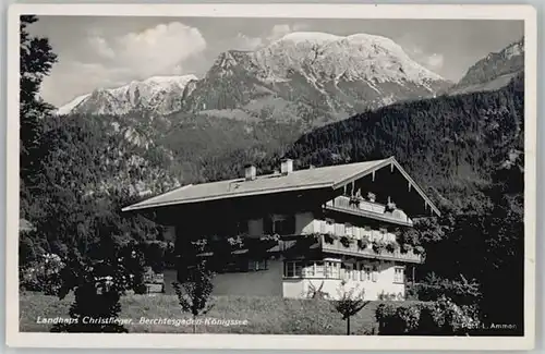 Berchtesgaden Koenigssee Landhaus Christlieger x 1940