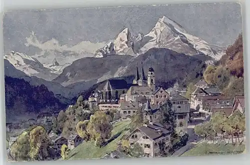 Berchtesgaden Berchtesgaden Kuenstlerkarte ungelaufen ca. 1920 / Berchtesgaden /Berchtesgadener Land LKR