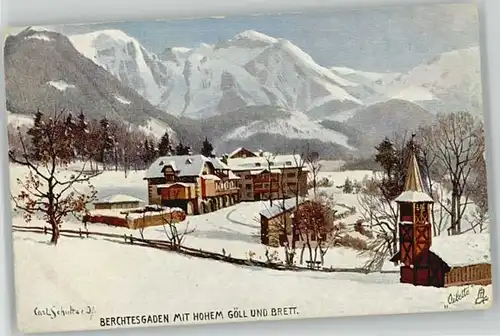 Berchtesgaden Berchtesgaden KuenstlerCarl Schultze ungelaufen ca. 1920 / Berchtesgaden /Berchtesgadener Land LKR