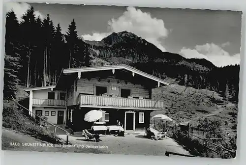 Berchtesgaden [Stempelabschalg] Haus Gruensteinblick Jenner x 1960