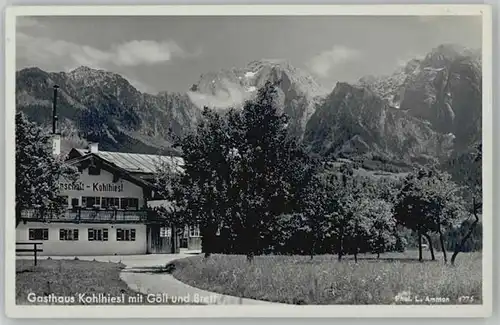 Berchtesgaden Gasthaus Kohlhiesl x 1932