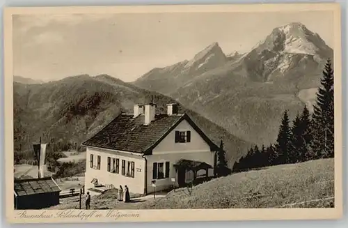 Berchtesgaden Berchtesgaden Brunnhaus Soeldenkoepfl ungelaufen ca. 1920 / Berchtesgaden /Berchtesgadener Land LKR