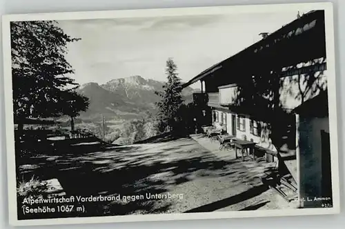 Berchtesgaden Wirtschaft Vorderbrand x 1936