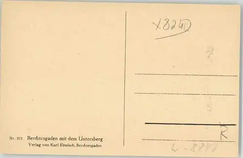 Berchtesgaden Berchtesgaden  ungelaufen ca. 1920 / Berchtesgaden /Berchtesgadener Land LKR