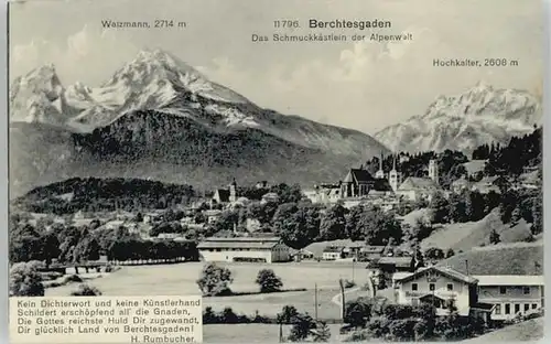 Berchtesgaden Watzmann x 1916