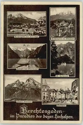 Berchtesgaden Berchtesgaden St. Bartholomae ungelaufen ca. 1930 / Berchtesgaden /Berchtesgadener Land LKR