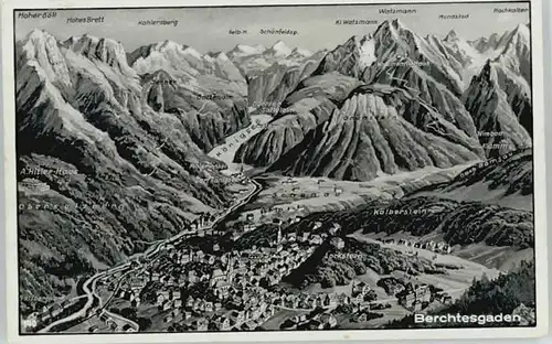 Berchtesgaden Fliegeraufnahme x 1938