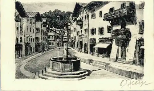 Berchtesgaden Berchtesgaden Marktplatz ungelaufen ca. 1920 / Berchtesgaden /Berchtesgadener Land LKR