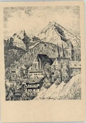 Berchtesgaden Berchtesgaden KuenstlerKarl Winkel ungelaufen ca. 1920 / Berchtesgaden /Berchtesgadener Land LKR