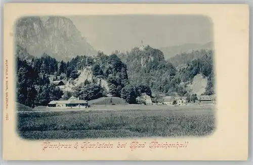 Bad Reichenhall Bad Reichenhall Pankraz Karlstein ungelaufen ca. 1900 / Bad Reichenhall /Berchtesgadener Land LKR