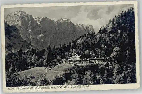 Bad Reichenhall Gaststaette Schroffen Feldpost  x 1942