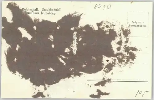 Bad Reichenhall Bad Reichenhall Staubbachfall ungelaufen ca. 1930 / Bad Reichenhall /Berchtesgadener Land LKR