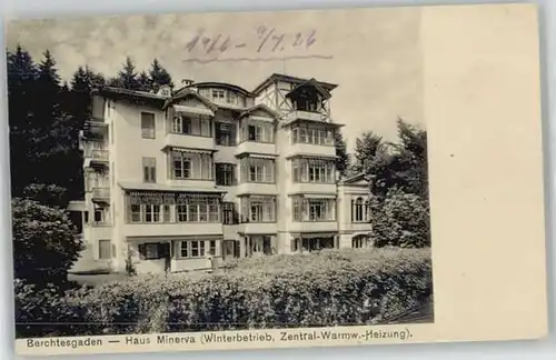Berchtesgaden Haus Minerva o 1926
