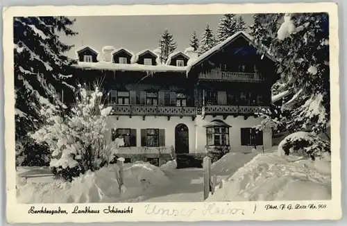 Berchtesgaden Landheim Schoensicht x 1955