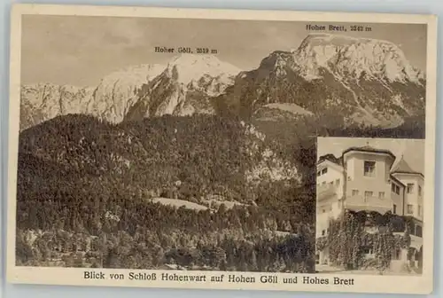 Berchtesgaden Berchtesgaden Koenigssee Schloss Hohenwart ungelaufen ca. 1920 / Berchtesgaden /Berchtesgadener Land LKR