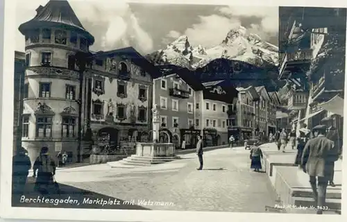 Berchtesgaden Berchtesgaden Marktplatz ungelaufen ca. 1930 / Berchtesgaden /Berchtesgadener Land LKR