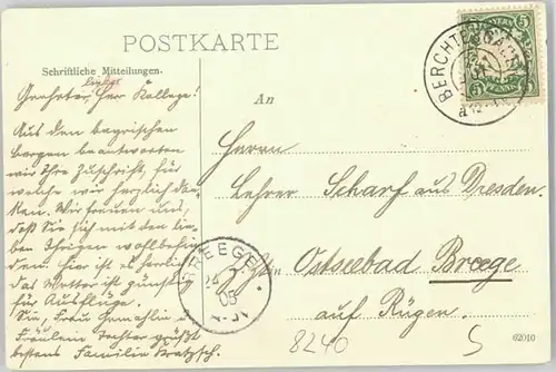 Berchtesgaden  x 1905