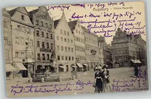 Augsburg Mittlere Maxstrasse x 1928