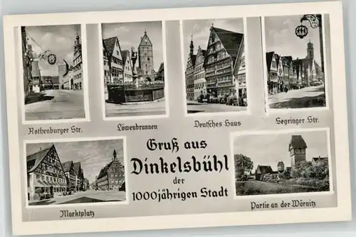 Dinkelsbuehl Marktplatz Deutsches Haus Segringer Strasse x 1984
