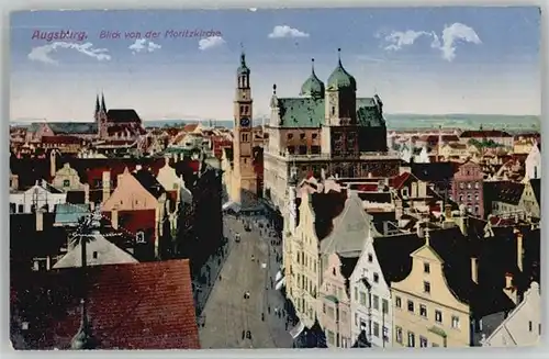 Augsburg Moritz Kirche Feldpost  x 1916