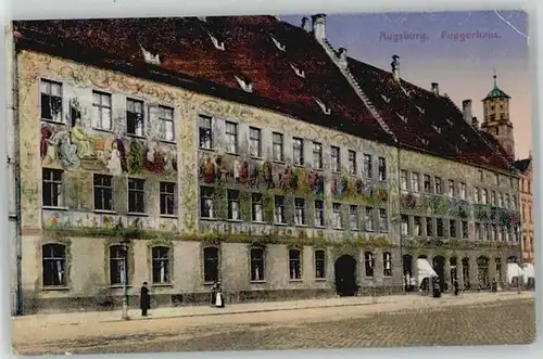 Augsburg Fuggerhaus Feldpost x 1918