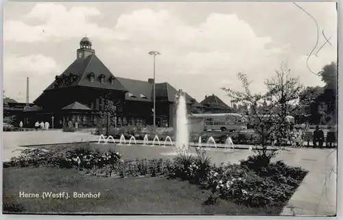 Herne Westfalen Herne Bahnhof ungelaufen ca. 1965 / Herne /Herne Stadtkreis