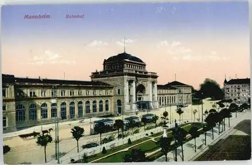 Mannheim Mannheim Bahnhof  ungelaufen ca. 1920 / Mannheim /Mannheim Stadtkreis