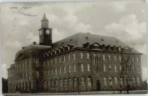 Herne Westfalen Herne Rathaus ungelaufen ca. 1930 / Herne /Herne Stadtkreis