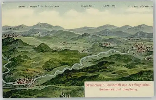Bodenmais Bodenmais Fliegeraufnahme ungelaufen ca. 1920 / Bodenmais /Regen LKR
