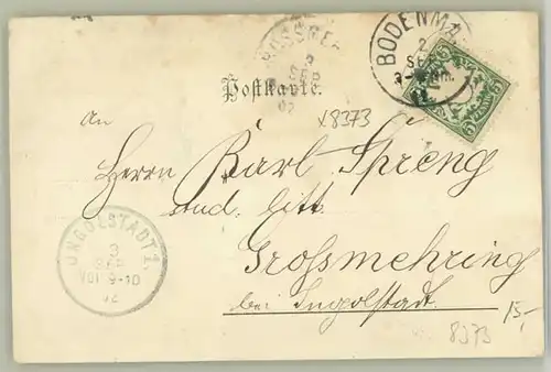 Bodenmais Arberspitz Rissloch x 1902