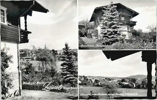 Zwiesel Niederbayern Zwiesel Landhaus Rosenlehner ungelaufen ca. 1955 / Zwiesel /Regen LKR