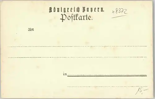 Zwiesel Niederbayern Zwiesel  ungelaufen ca. 1900 / Zwiesel /Regen LKR