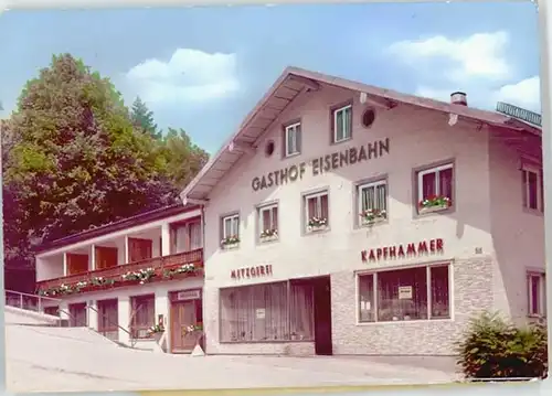 Zwiesel Niederbayern Zwiesel Gasthof Eisenbahn o 1967 / Zwiesel /Regen LKR