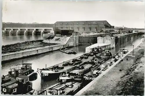 Passau Passau Kachletstufe Schiffsschleuse ungelaufen ca. 1955 / Passau /Passau LKR