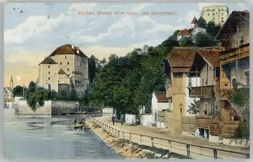 Passau Passau Oberhaus Niederhaus ungelaufen ca. 1910 / Passau /Passau LKR