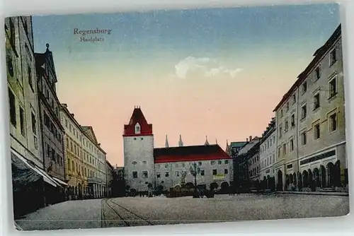 Regensburg Regensburg Haidplatz ungelaufen ca. 1920 / Regensburg /Regensburg LKR