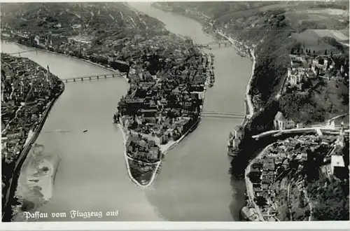 Passau Fliegeraufnahme x 1940