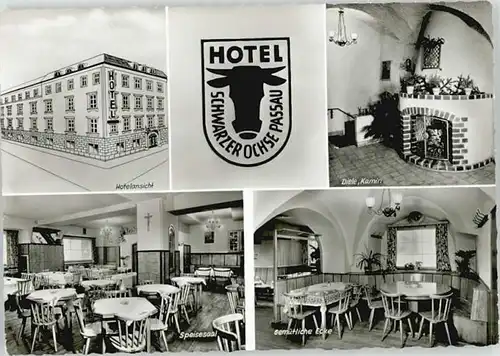 Passau Passau Hotel Schwarzer Ochse ungelaufen ca. 1965 / Passau /Passau LKR