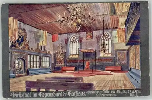 Regensburg Reissaal Rathaus  x 1911