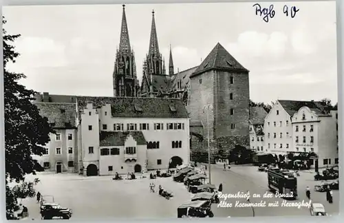 Regensburg Regensburg Kornmarkt Herzoghof ungelaufen ca. 1955 / Regensburg /Regensburg LKR