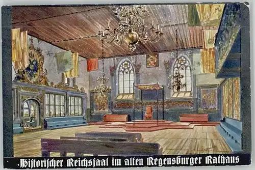 Regensburg Rathaus Reichssaal x 1947