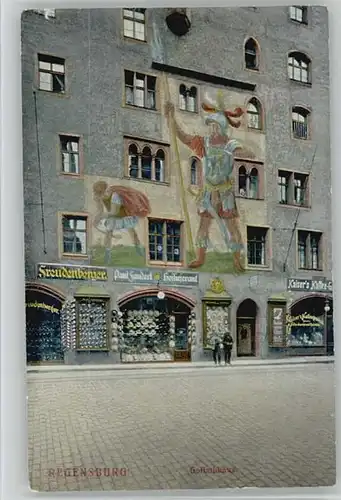 Regensburg Regensburg Goliathhaus ungelaufen ca. 1920 / Regensburg /Regensburg LKR