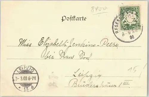 Regensburg Walhalla x 1908
