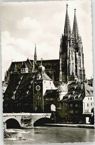 Regensburg Steinerne Bruecke x 1958